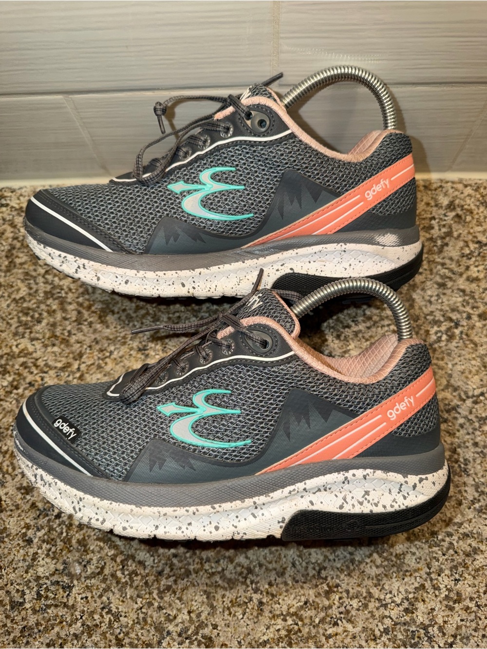 Goody Women's Gray & Coral Athletic Running Shoes